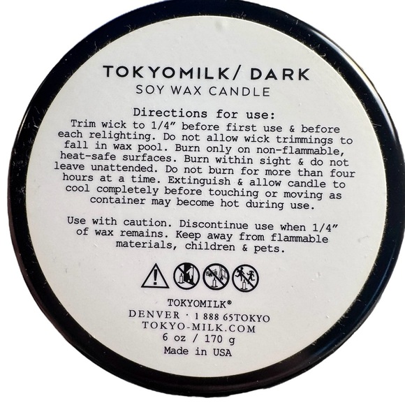 NEW Tokyo Milk Perfumed Soy Wax Candle Eclipse Margot Elena, travel tin, gift - Picture 8 of 8
